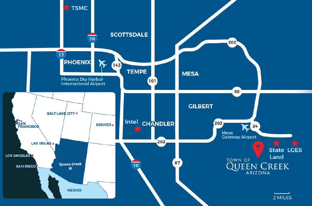queen creek map