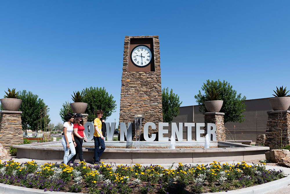 Queen Creek Town Center Clock and Fountain